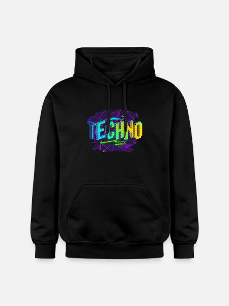 Techno - Gildan Unisex Softstyle® Midweight Hoodie - black