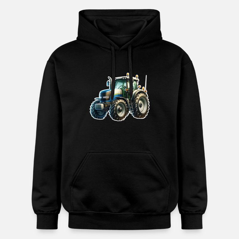Tracteur - Sweat à capuche Softstyle® Gildan Unisexe - noir