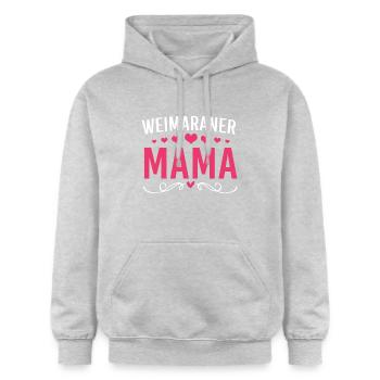 Weimaraner - Gildan Unisex Softstyle® Midweight Hoodie - Hellgrau meliert - Vorne - Liana (172cm) & Jaron (178cm)