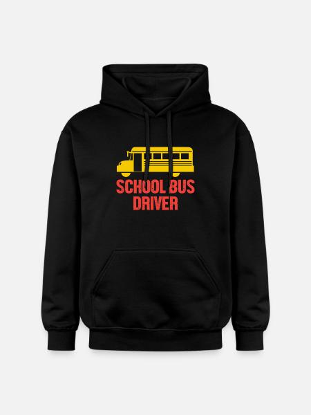 School Bus Driver School Bus - Gildan Unisex Softstyle® Midweight Hoodie - black