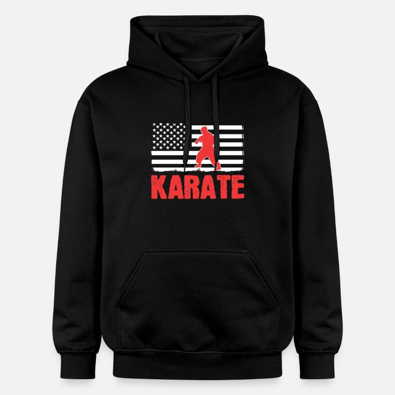Karaté Autodéfense Arts Martiaux - Sweat à capuche Softstyle® Gildan Unisexe - noir