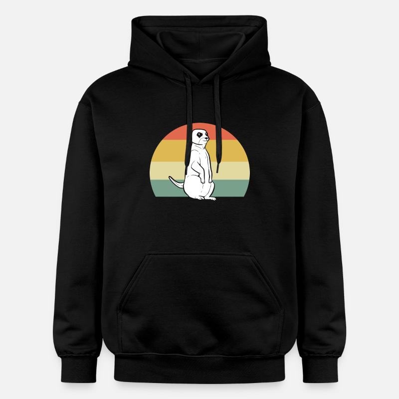Erdmännchen - Gildan Unisex Softstyle® Midweight Hoodie - Schwarz