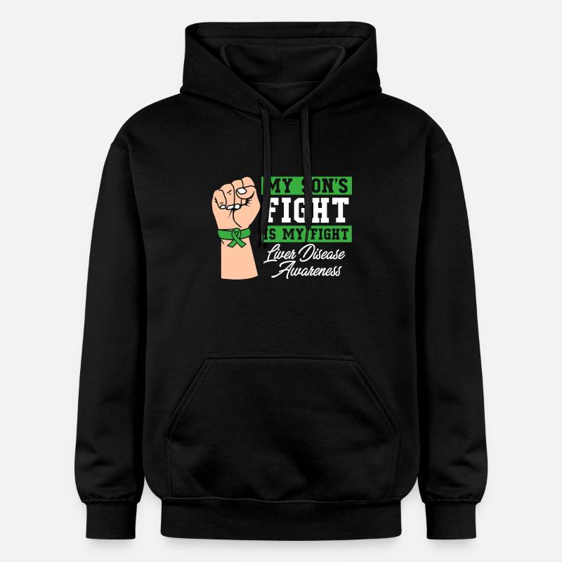 Lebererkrankung - Gildan Unisex Softstyle® Midweight Hoodie - Schwarz