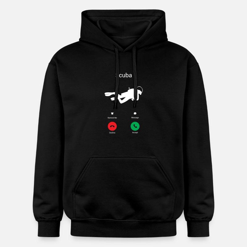 Appels de plongée ! - Sweat à capuche Softstyle® Gildan Unisexe - noir