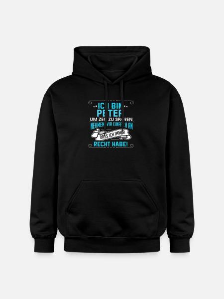 PETER - Gildan Unisex Softstyle® Midweight Hoodie - Schwarz
