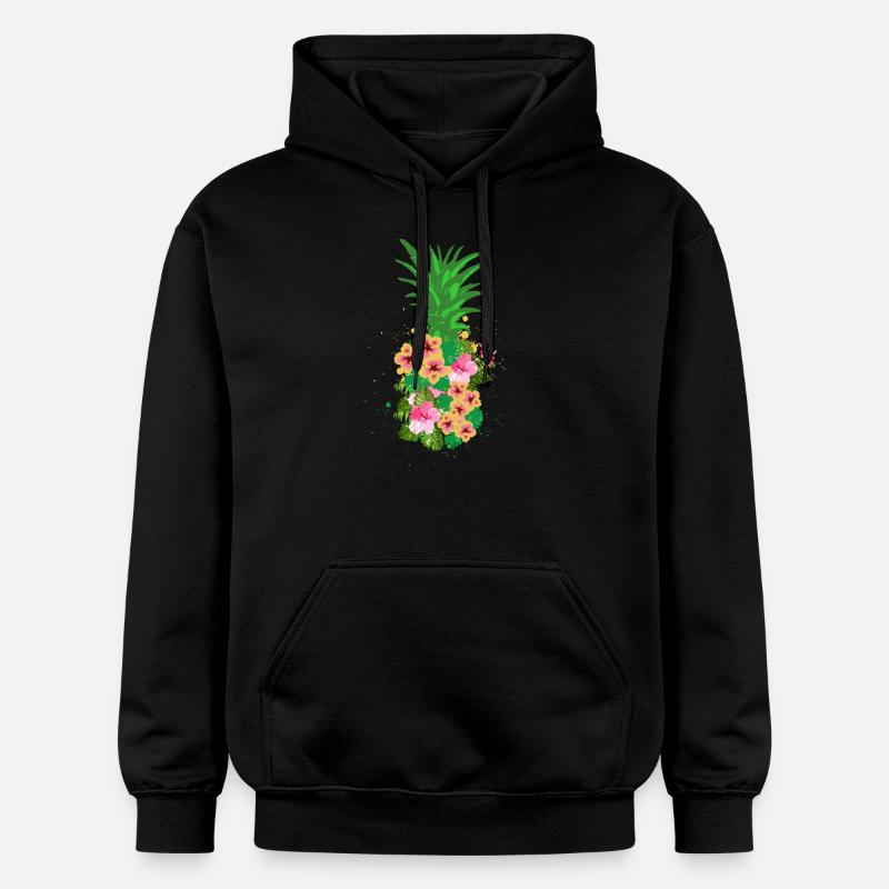 ananas - Sweat à capuche Softstyle® Gildan Unisexe - noir