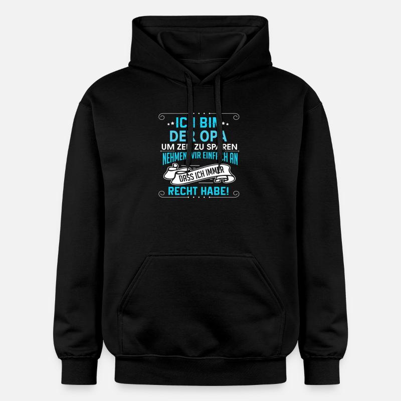 DER OPA - Gildan Unisex Softstyle® Midweight Hoodie - Schwarz