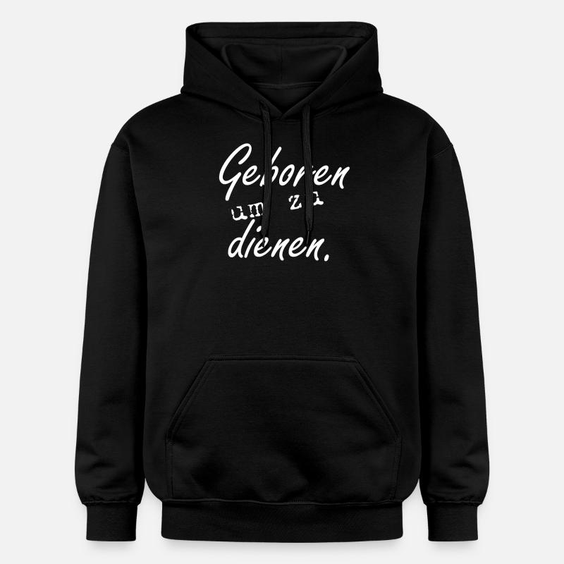 Né pour servir! - Sweat à capuche Softstyle® Gildan Unisexe - noir