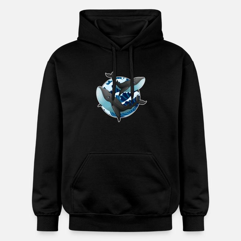 Wale - Gildan Unisex Softstyle® Midweight Hoodie - Schwarz
