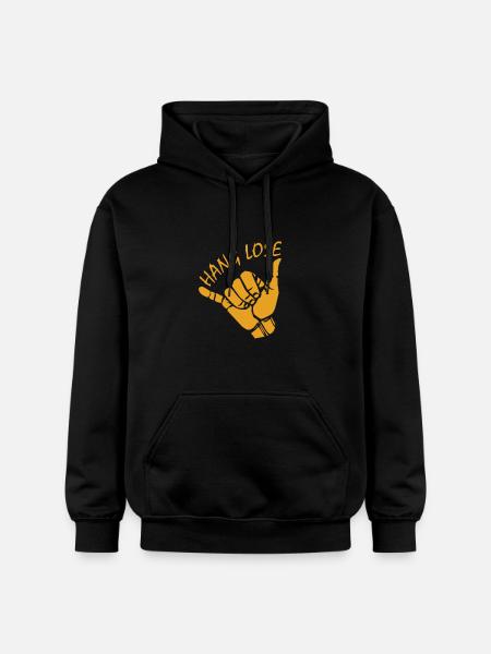 Surfer Kitesurfer Beach Sunnyboy - Gildan Unisex Softstyle® Midweight Hoodie - black