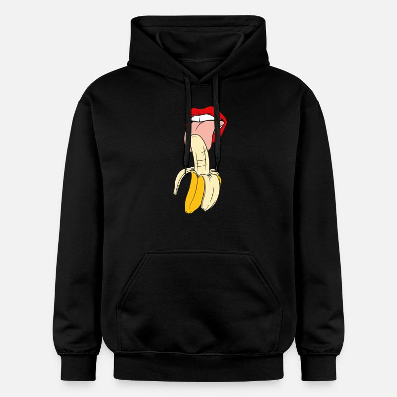 Alimentaire de cadeau de banane - Sweat à capuche Softstyle® Gildan Unisexe - noir