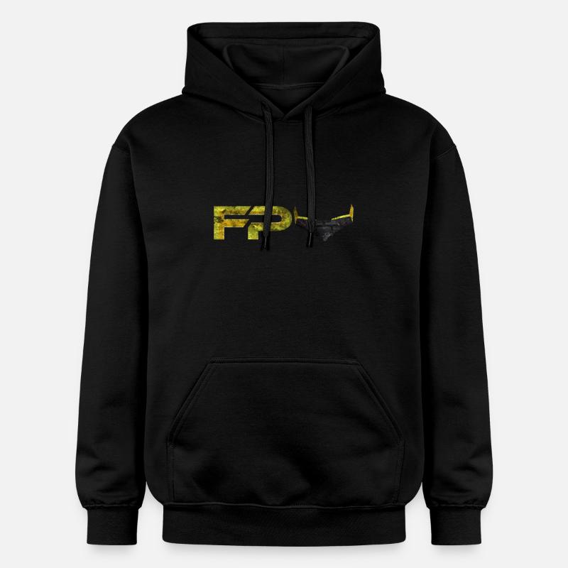 Aile volante FPV - Sweat à capuche Softstyle® Gildan Unisexe - noir