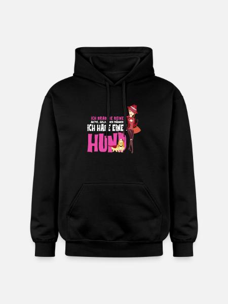 Hund Kvinder Mænd Hunde Penge Gave - Gildan Softstyle® Midweight unisex-hoodie - sort