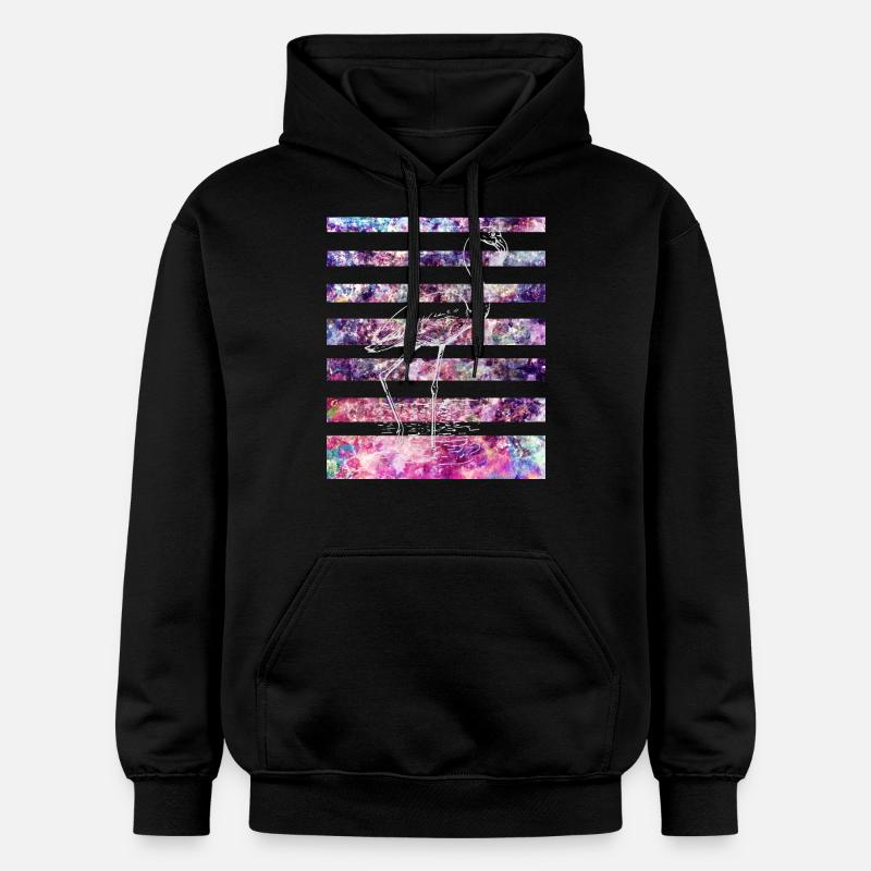 flamant - Sweat à capuche Softstyle® Gildan Unisexe - noir