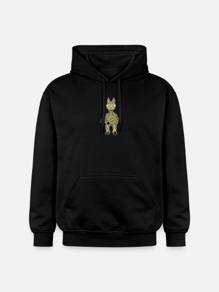 Floss Dance Move Llama - Gildan Unisex Softstyle® Midweight Hoodie - black