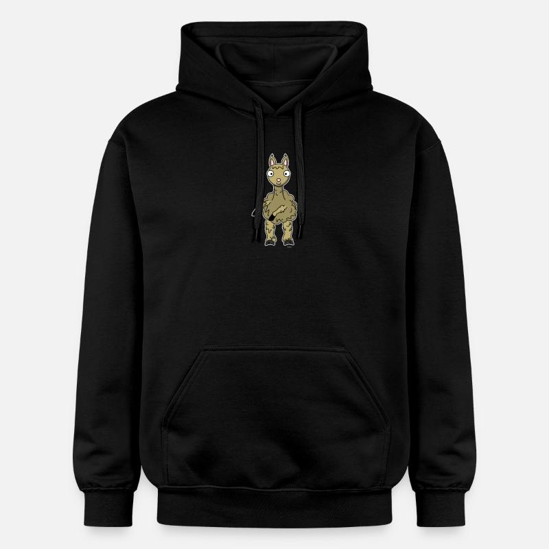 Floss Dance Move Llama - Gildan Unisex Softstyle® Midweight Hoodie - black
