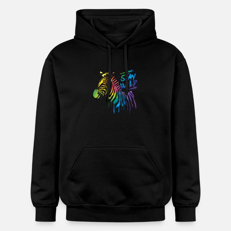 Zebra Boom! - Sweat à capuche Softstyle® Gildan Unisexe - noir