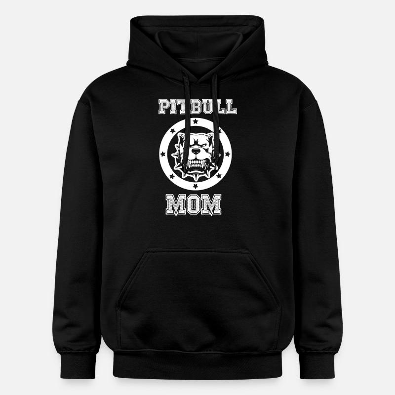 Pitbull Mama - Gildan Unisex Softstyle® Midweight Hoodie - Schwarz