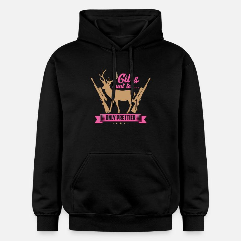 Jolie chasseur - Sweat à capuche Softstyle® Gildan Unisexe - noir