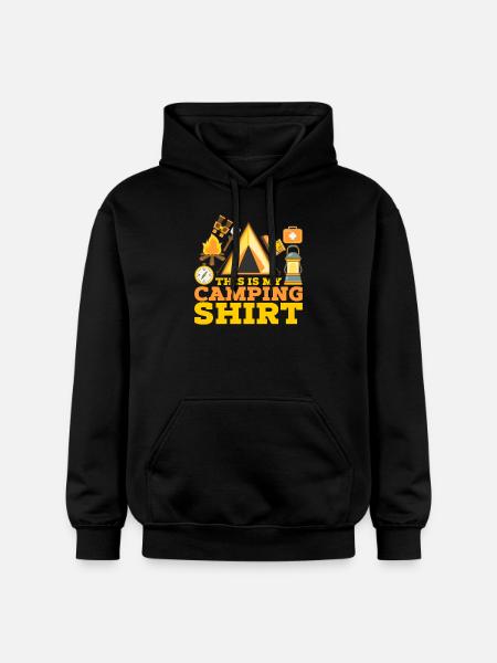 Shirt Camping Camper Camping Gift - Gildan Unisex Softstyle® Midweight Hoodie - black