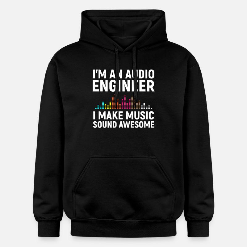 I'm an Audio Engineer - Gildan Unisex Softstyle® Midweight Hoodie - Schwarz