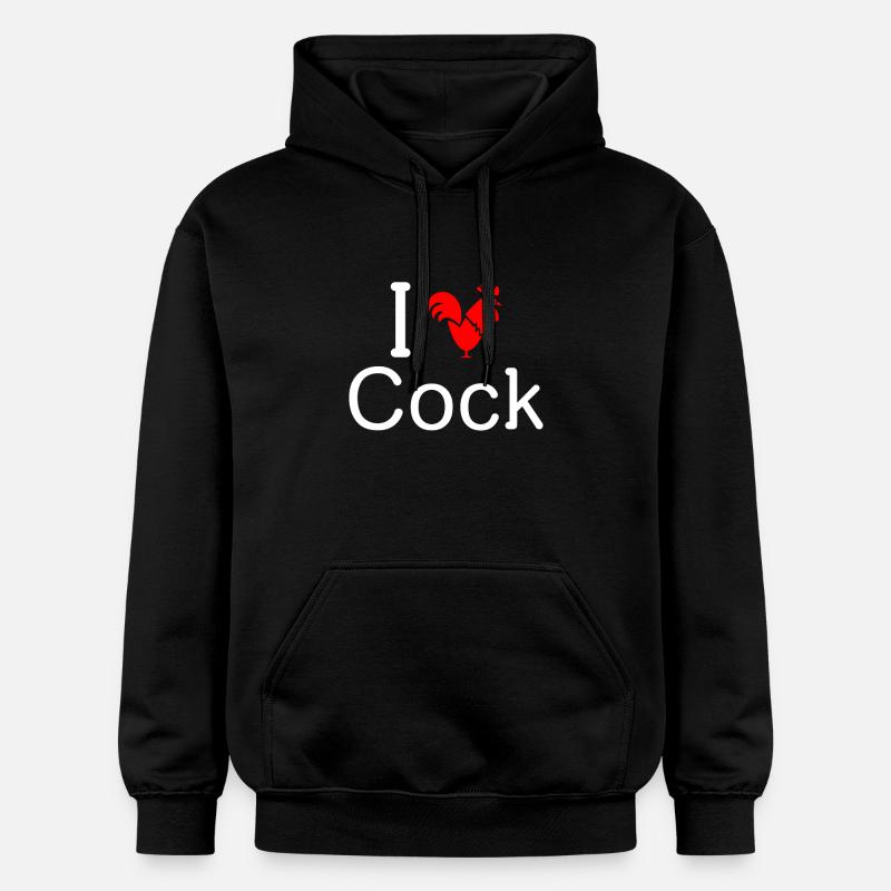 I Love Cock - Sweat à capuche Softstyle® Gildan Unisexe - noir