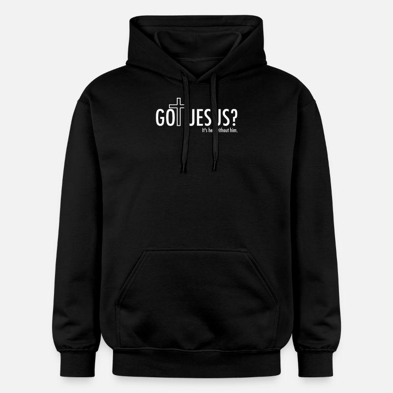 Tu as Jésus? - Sweat à capuche Softstyle® Gildan Unisexe - noir