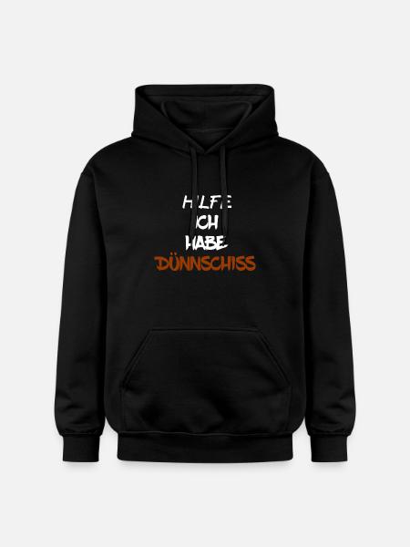 DÜNNSCHISS - STINKER - DURCHFALL - SCHEIßE - Gildan Unisex Softstyle® Midweight Hoodie - Schwarz