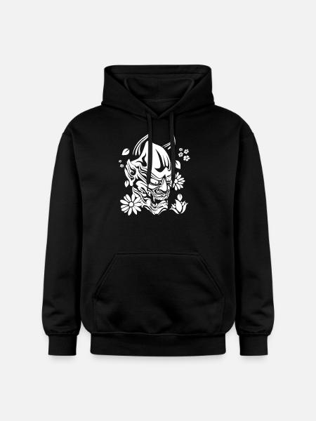 Devil with flowers knows - Gildan Unisex Softstyle® Midweight Hoodie - black
