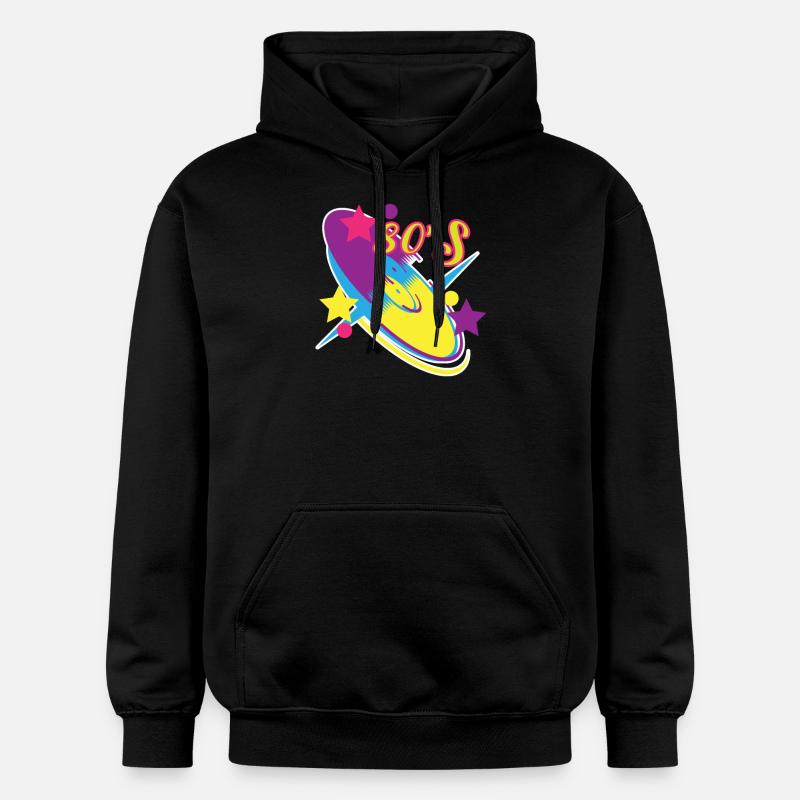 Disque des années 80 - Sweat à capuche Softstyle® Gildan Unisexe - noir