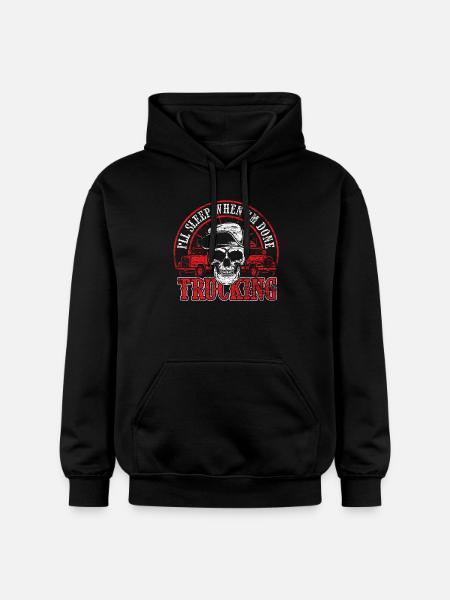 Truck driver - Gildan Unisex Softstyle® Midweight Hoodie - black