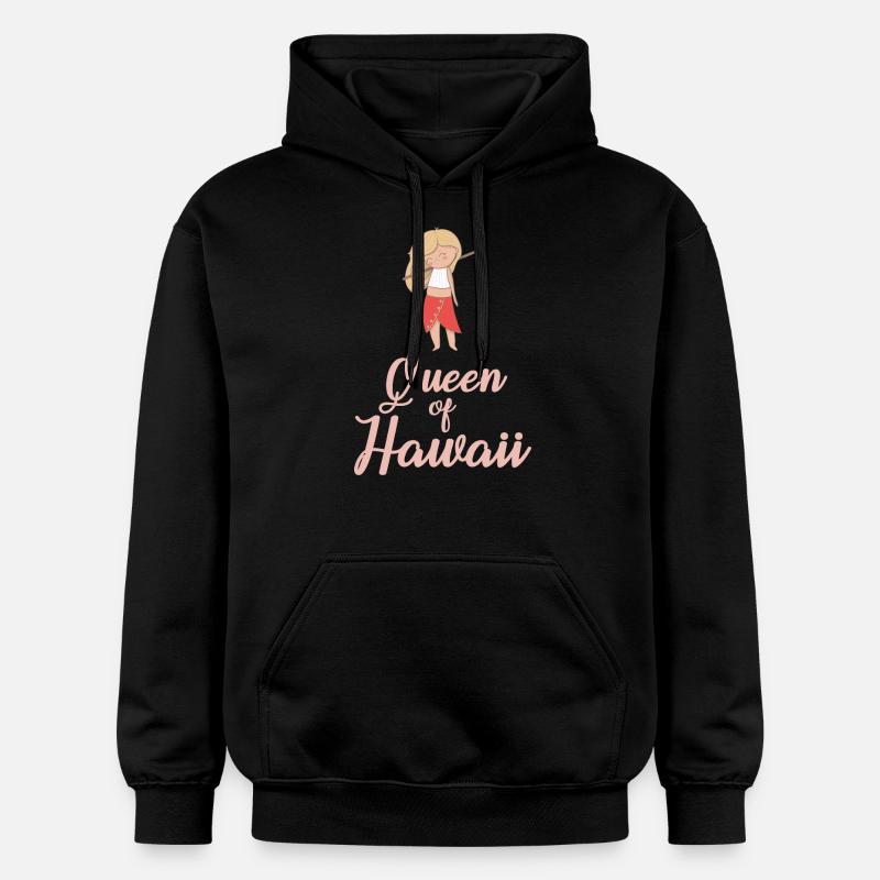 La reine d’Hawaï - Sweat à capuche Softstyle® Gildan Unisexe - noir
