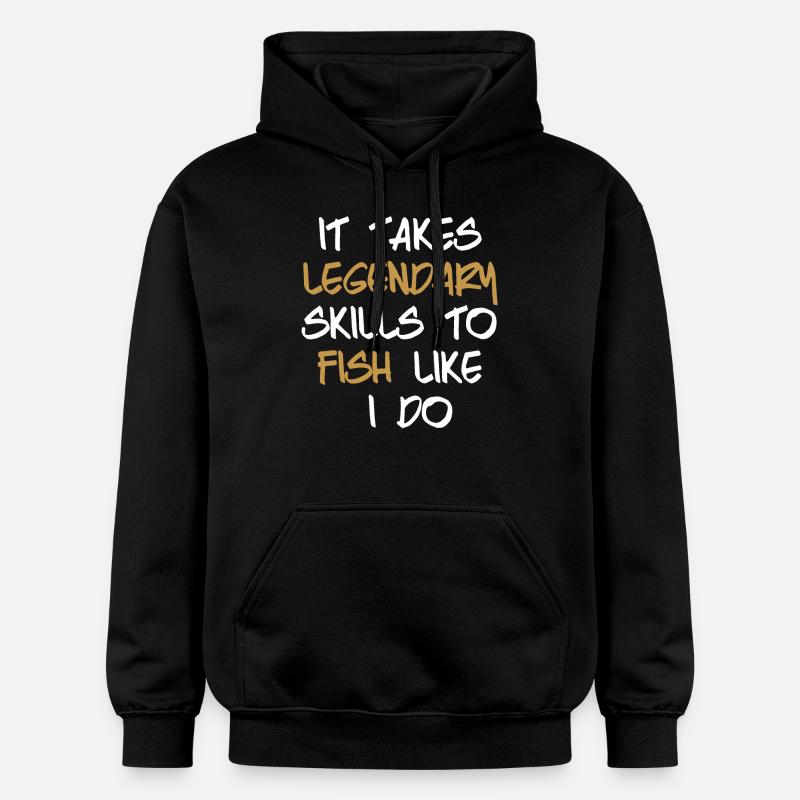 Pêcher pêcher pêche - Sweat à capuche Softstyle® Gildan Unisexe - noir