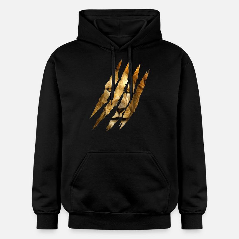 Lion Des griffes - Sweat à capuche Softstyle® Gildan Unisexe - noir