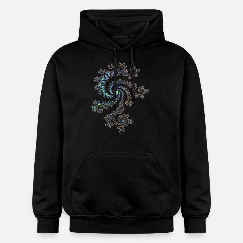 Fractale - Sweat à capuche Softstyle® Gildan Unisexe - noir