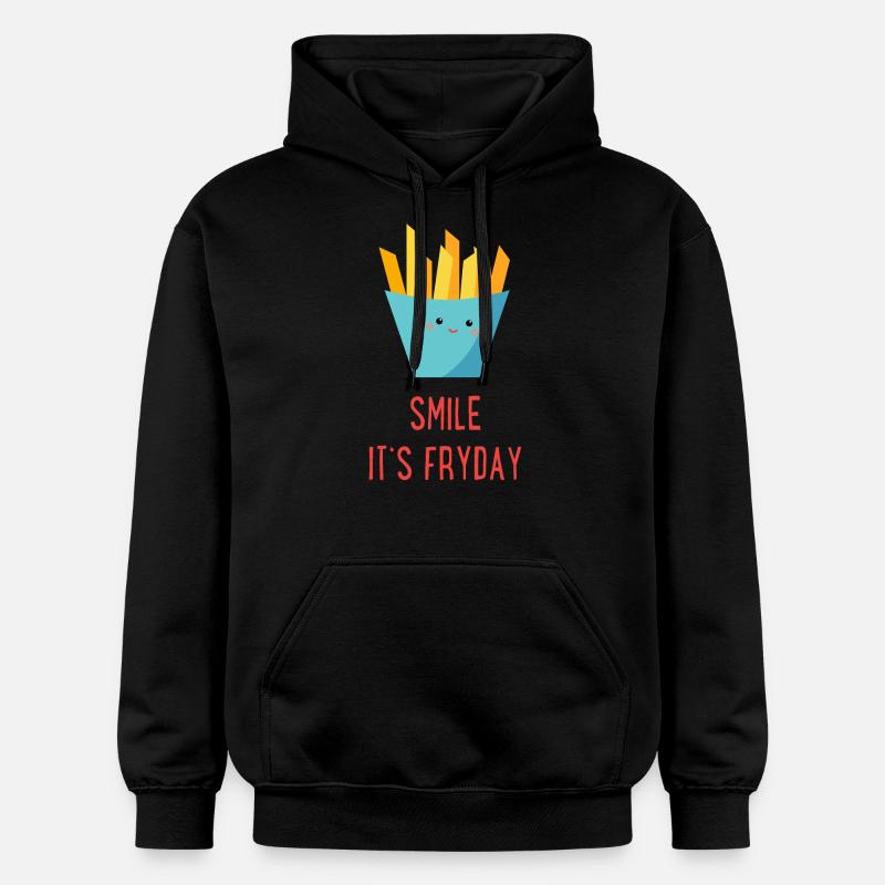 Frites - Sweat à capuche Softstyle® Gildan Unisexe - noir