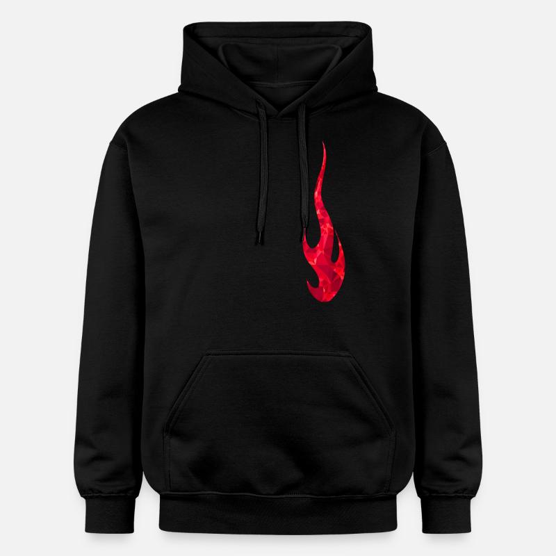 Flamme - Sweat à capuche Softstyle® Gildan Unisexe - noir