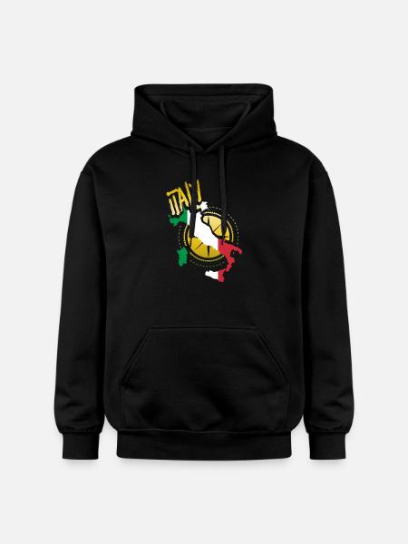 Italy - Gildan Unisex Softstyle® Midweight Hoodie - black