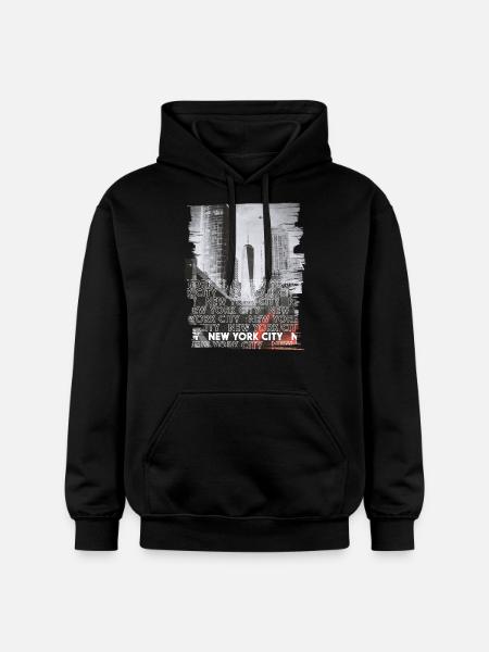 NEW YORK CITY - Gildan Unisex Softstyle® Midweight Hoodie - black