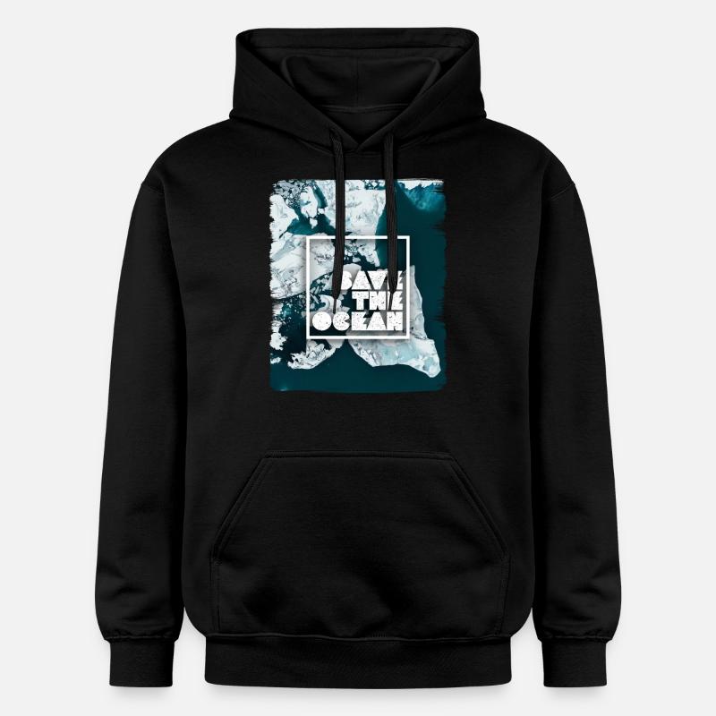 SAVE THE OCEAN - Sweat à capuche Softstyle® Gildan Unisexe - noir