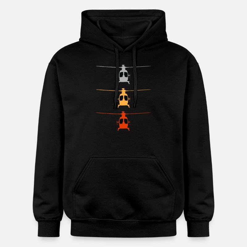 Hélicoptère - hélicoptère - Sweat à capuche Softstyle® Gildan Unisexe - noir