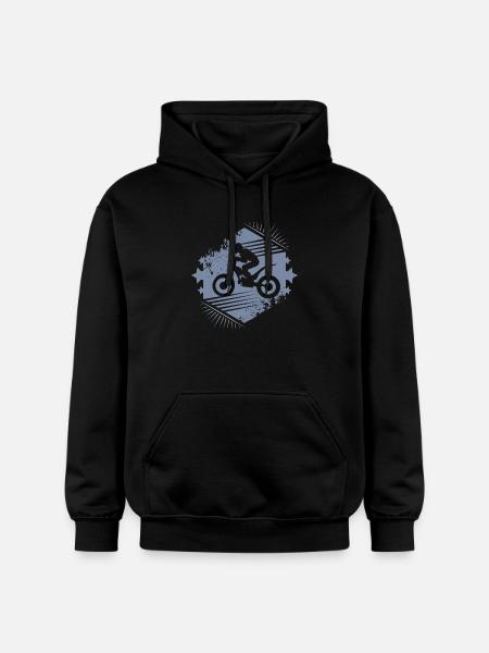 Trial bike - Gildan Unisex Softstyle® Midweight Hoodie - black
