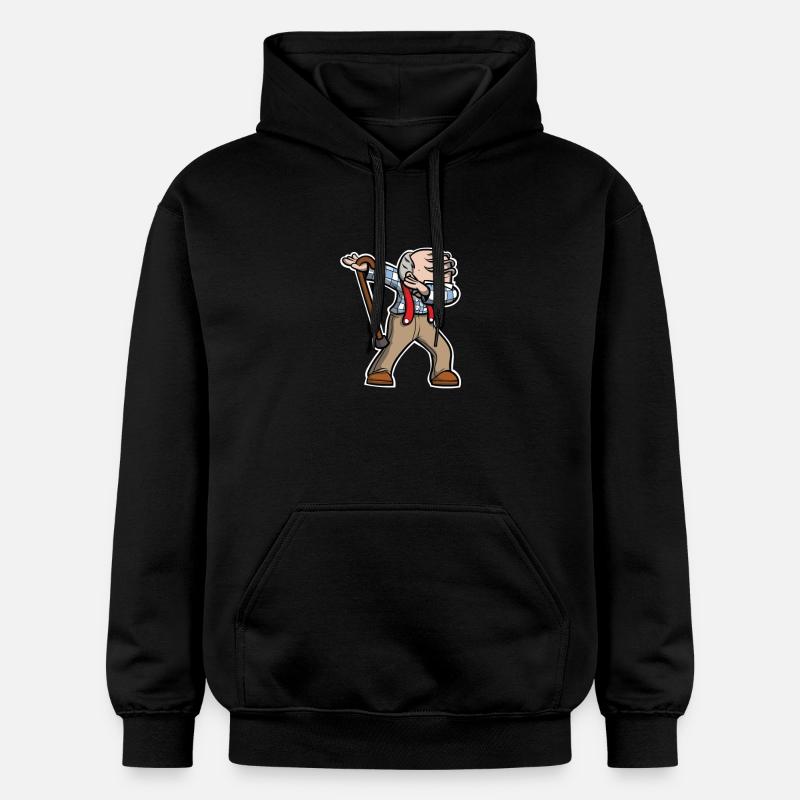 Cool Dabbing bedstefar Dab Dancing - Gildan Softstyle® Midweight unisex-hoodie - sort