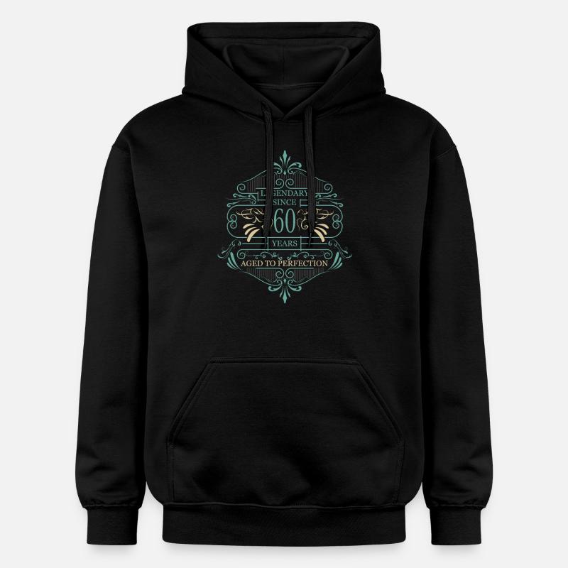 Idées cadeaux 60e anniversaire - Sweat à capuche Softstyle® Gildan Unisexe - noir