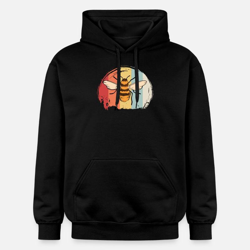 Abeille - Sweat à capuche Softstyle® Gildan Unisexe - noir