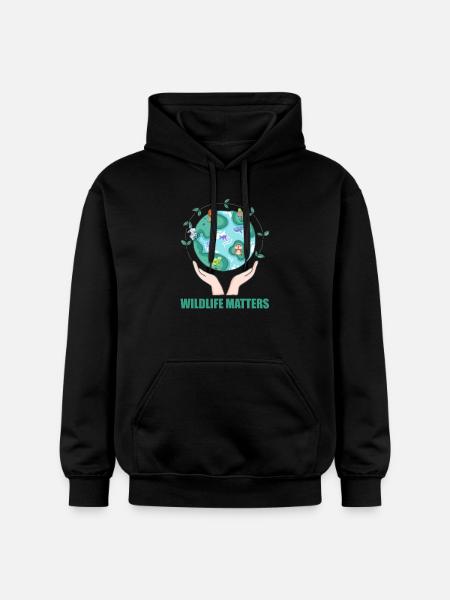 funny conservation environment gift idea - Gildan Unisex Softstyle® Midweight Hoodie - black