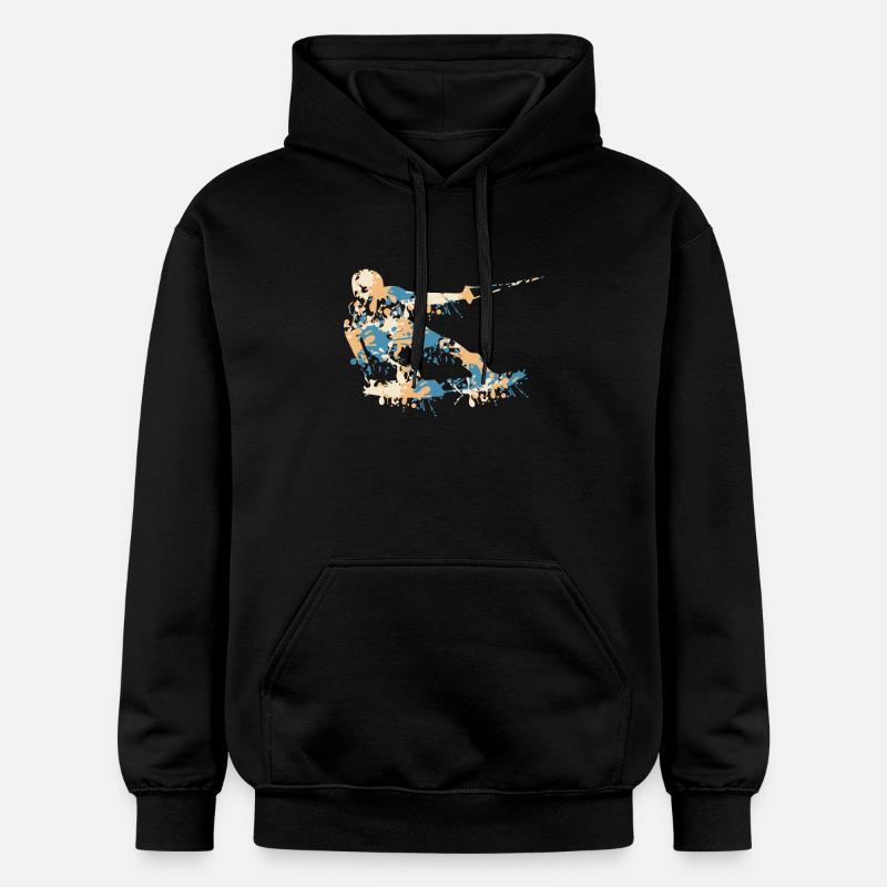 Splash de wakeboard - Sweat à capuche Softstyle® Gildan Unisexe - noir