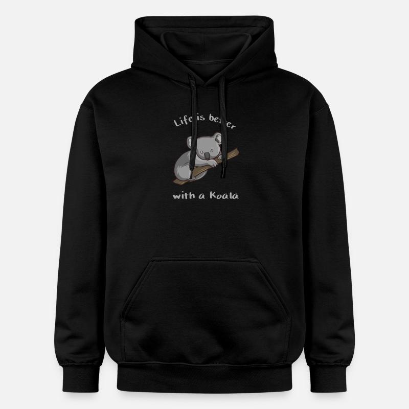 Koalabär - Sweat à capuche Softstyle® Gildan Unisexe - noir