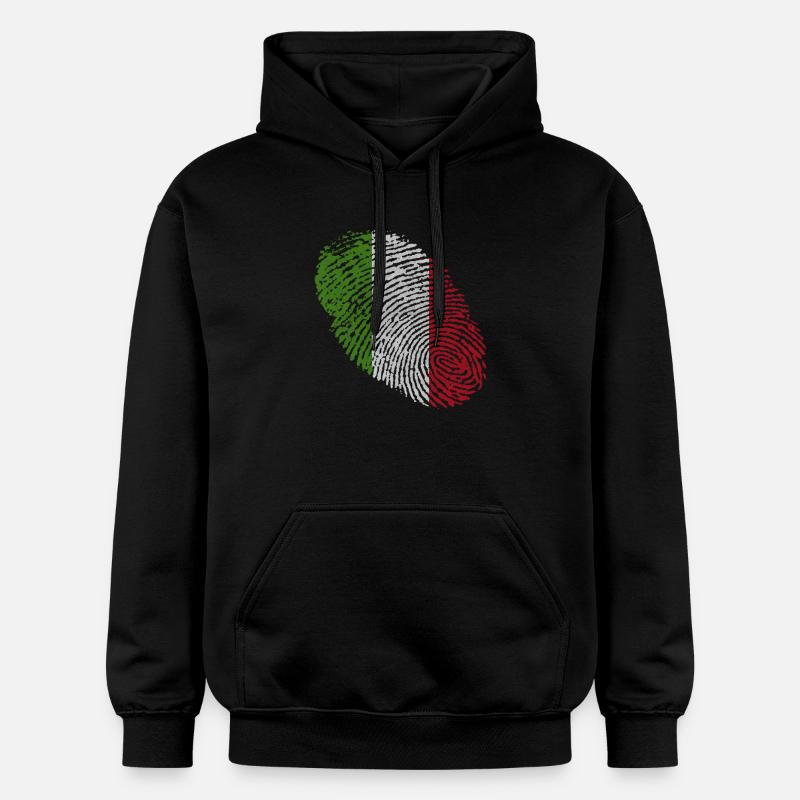 Empreinte digitale de l'Italie - Sweat à capuche Softstyle® Gildan Unisexe - noir