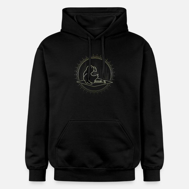 Yoga au poulet - Sweat à capuche Softstyle® Gildan Unisexe - noir